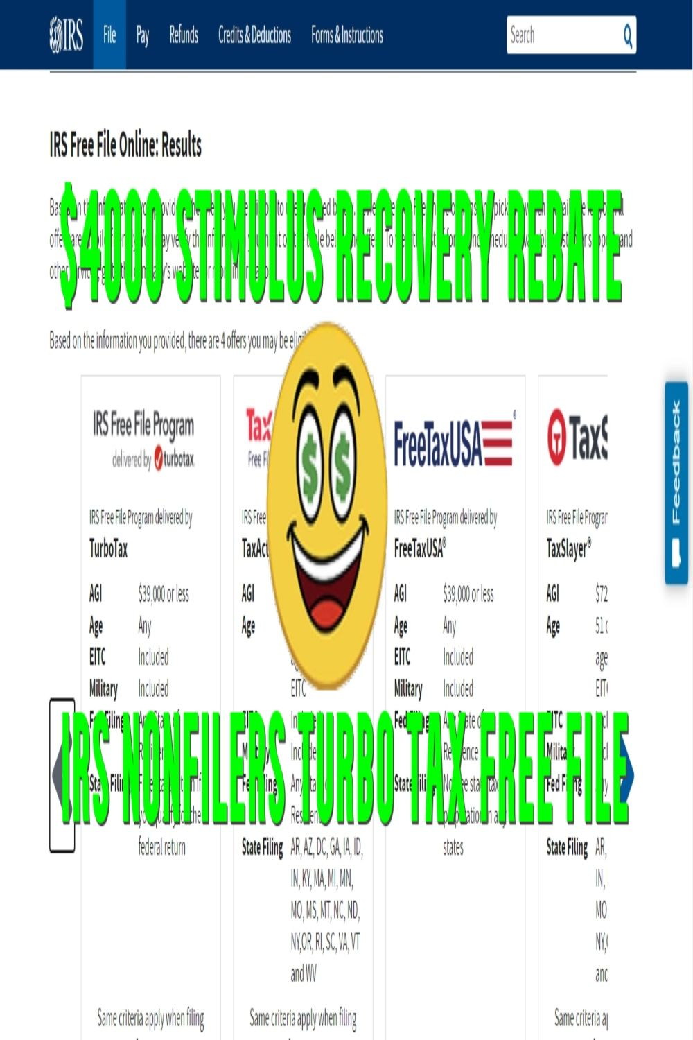 IRS 1040 NonFilers Stimulus Check Recovery Rebate Credit Walk Through IRS 1040 NonFilers Stimulus Check Recovery Rebate Credit Walk Through