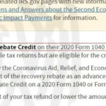 Recovery Rebate Credit Second Stimulus StimulusInfoClub